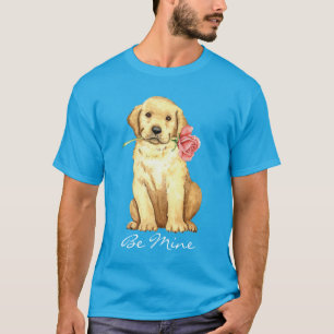 Valentine Rose Yellow Lab T-Shirt