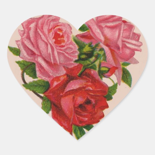 Valentine Roses Sticker (Front)