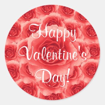 Valentine Roses Sticker by ggbythebay at Zazzle