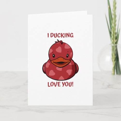 Valentine Rubber Duck Card