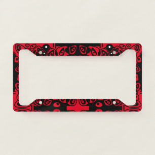 Valentine’s Cells Similar Differ Black Red License Plate Frame