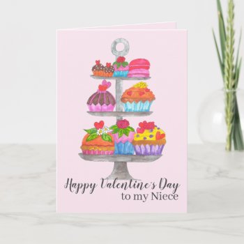 Valentine´s Cupcakes Customizable  Card by studioportosabbia at Zazzle