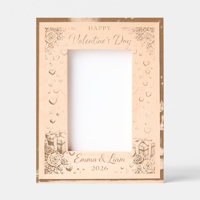 Valentine’s Day 2026 Picture for Couples Engraved Frames (Front)