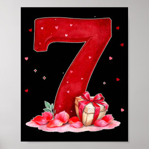 Valentine’s Day 67 Filled With Heart Funny Six Sev Poster