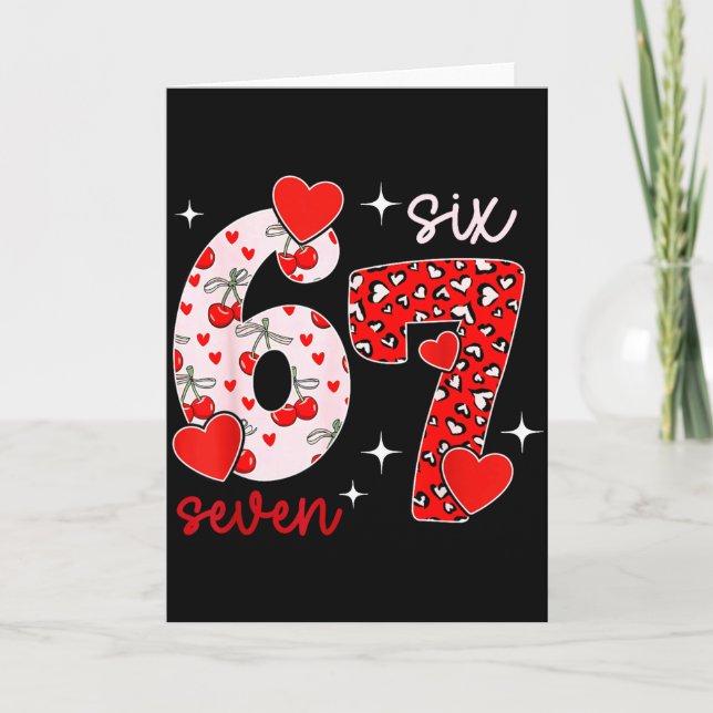 Valentine’s Day 67 Meme Happy Valentines Day Funny Card (Front)