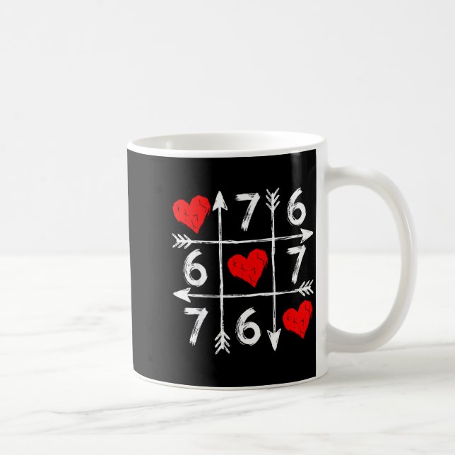 Valentine’s Day 67 Six Seven Meme Love 6 7 Heart C Coffee Mug (Right)
