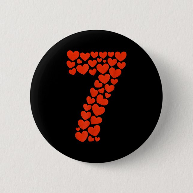 Valentine’s Day 67 With Heart Matching Couple Vale Button (Front)