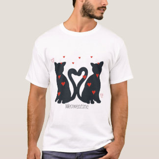 Valentine’s Day Cat lovers Meowentine Couple T-Shirt