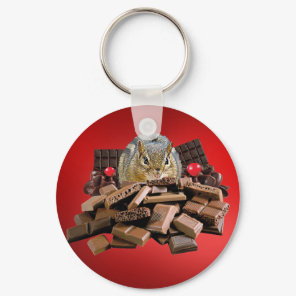 Valentine’s Day Chocolate Chipmunk Keychain