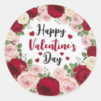 Valentine’s Day Classic Round Sticker