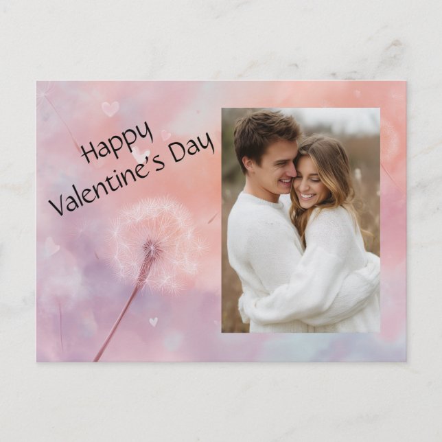 Valentine’s Day Custom Photo Card for Couples (Front)