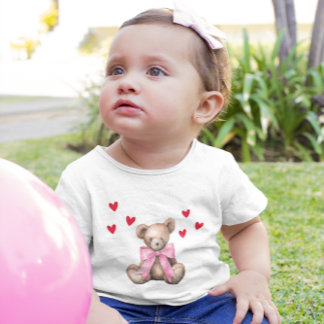Valentine’s Day Cute Teddy Bear Baby T-Shirt