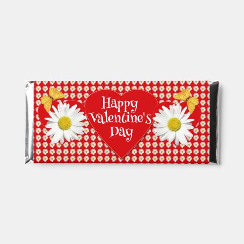 Valentines Day Daisy Floral Hershey Bar Favors