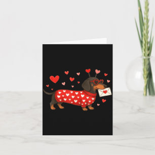 Valentine’s Day Dog Cute Dachshund Dogs For Dog Mo Card