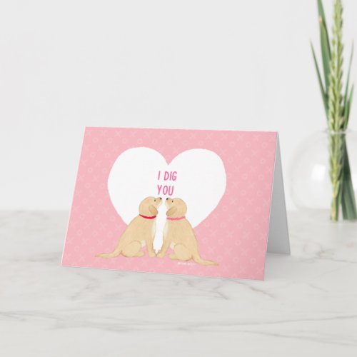 Valentines Day Dogs Greeting Card