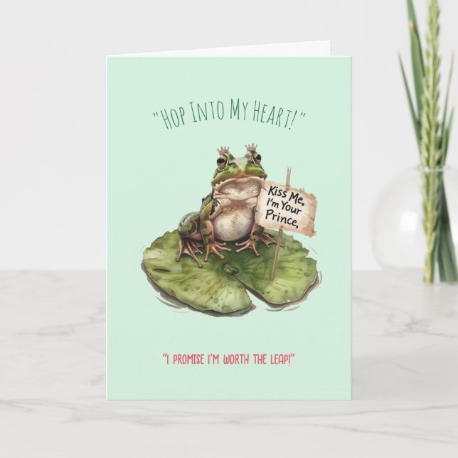 Valentine’s Day Funny Card – Cute Pun Love Humor (Front)