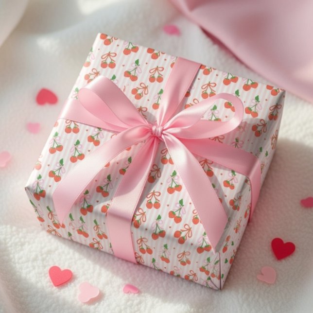 Valentine’s Day Gift Wrap Cute Strawberry Love (Creator Uploaded)