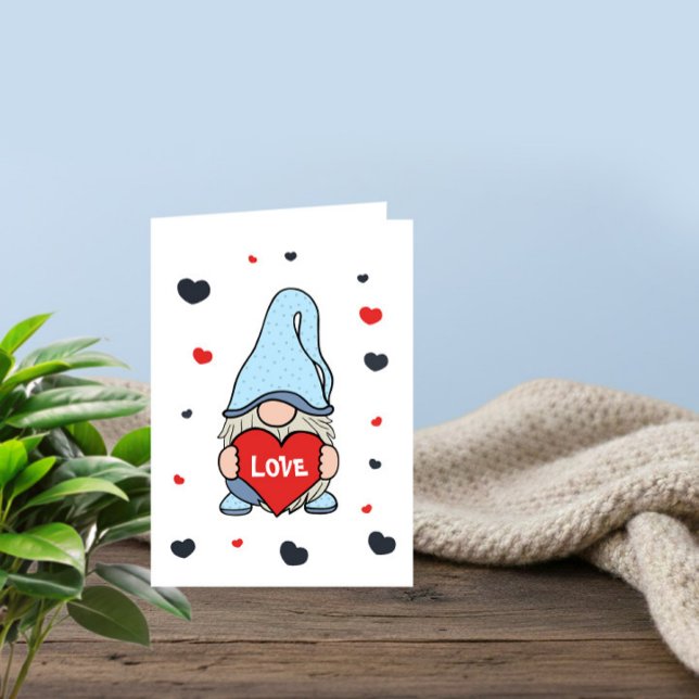 Valentine’s Day Gnome Love Greeting Card (Creator Uploaded)