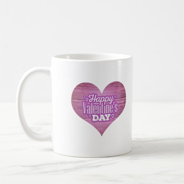 Valentine’s Day Heart & Love Mug Design (Left)
