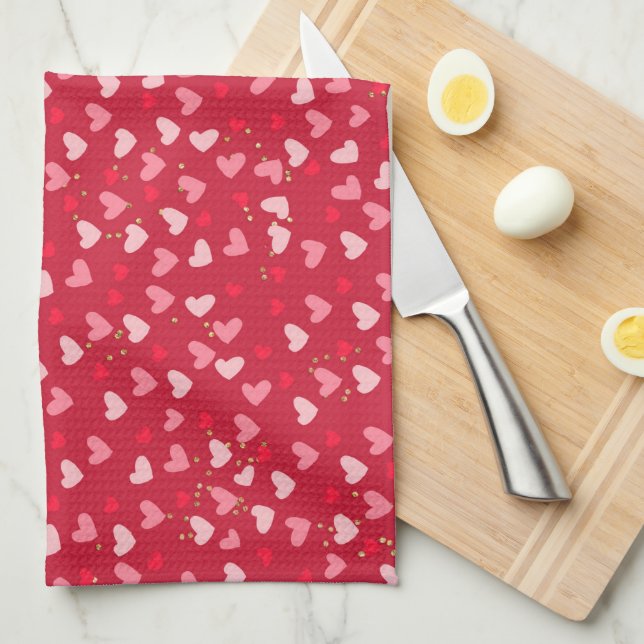 Valentine’s Day Holiday Kitchen Towel (Quarter Fold)
