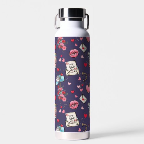Valentines Day Holiday Water Bottle
