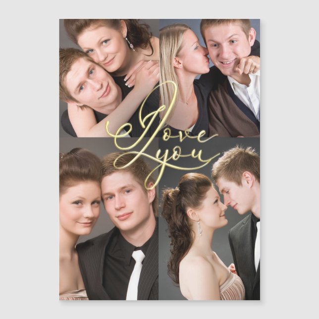 Valentine’s Day I Love You Photo Collage  (Front)