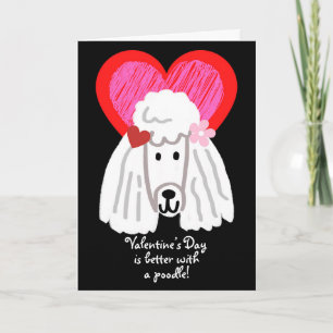 Valentine’s Day is Better with a Poodle Hearts Card