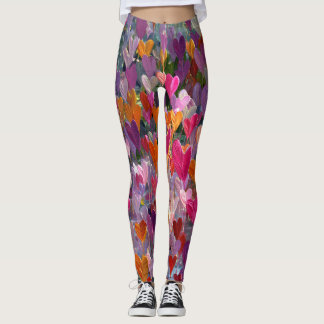 Valentine’s Day Leggings – Romantic Heart Pattern
