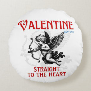 Valentine’s Day Love Mug Round Pillow
