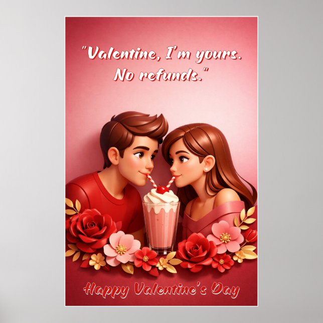 Valentine’s Day Love Quote Poster  (Front)