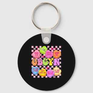 Valentine’s Day Obgyn Nurse Gynaecology Gynaecolog Keychain