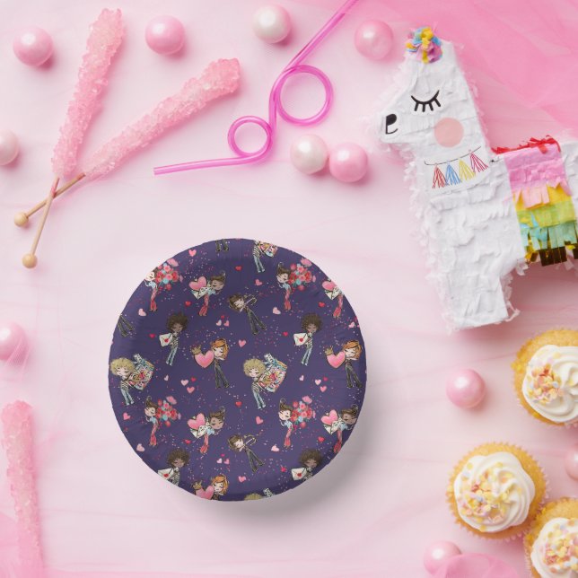 Valentine’s Day Party Plates Paper Bowls (Party)
