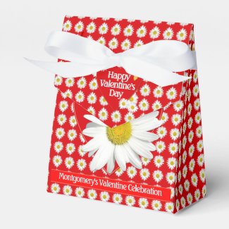 Valentine’s Day Party White Daisy Heart Custom