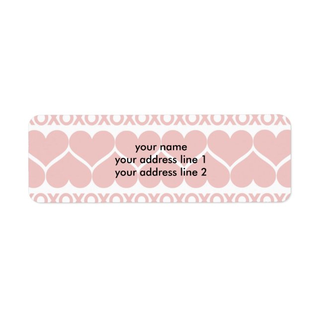 Valentine’s Day Pattern Label (Front)