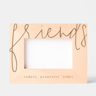 Valentine’s Day Personalized Best Friends Wooden Engraved Frames