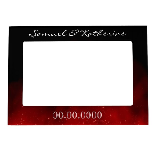 Valentine’s Day Personalized Couple Name & Date Magnetic Frame (Front)
