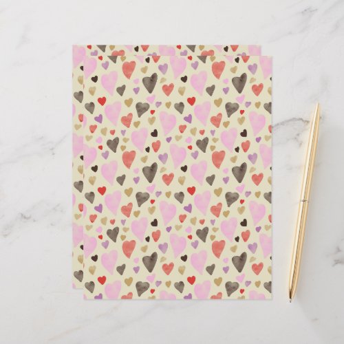 Valentines Day Sweetheart Flat Paper Sheet