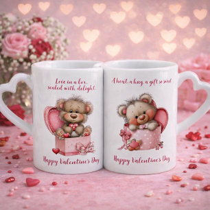 Valentine’s Day Teddy Bear Mug Set