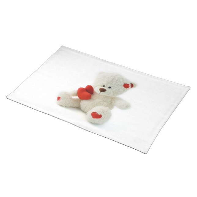 Valentine’s Day Teddy Bear Placemat (On Table)