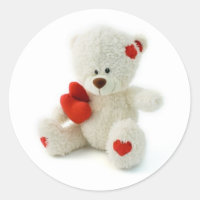 Valentine’s Day Teddy Bear Sticker