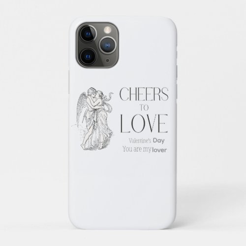 Valentine’s Day – Vintage Cherubs & Love Message iPhone 11 Pro Case