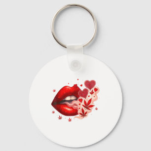 Valentine’s Day Weed Lover Stoner Babe  Keychain