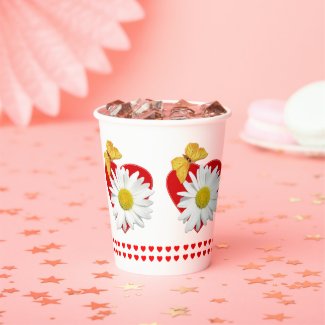 Valentine’s Day White Daisy Heart