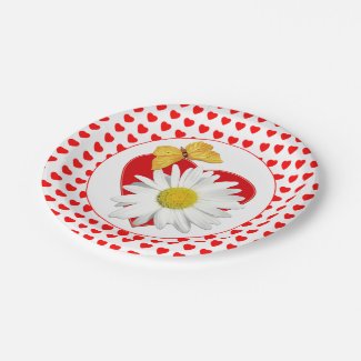Valentine’s Day White Daisy Heart