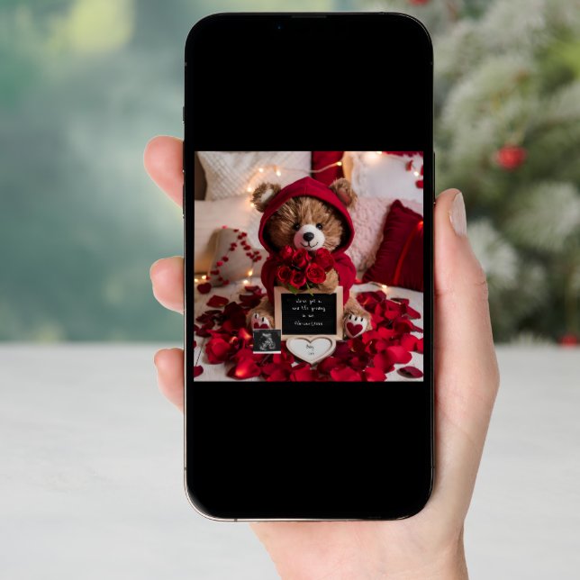  Valentine’s  teddy bear  pregnancy announcement  (Front Digital)