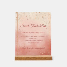 Valentine’s Treat Table Sign – Blush Pink & Gold