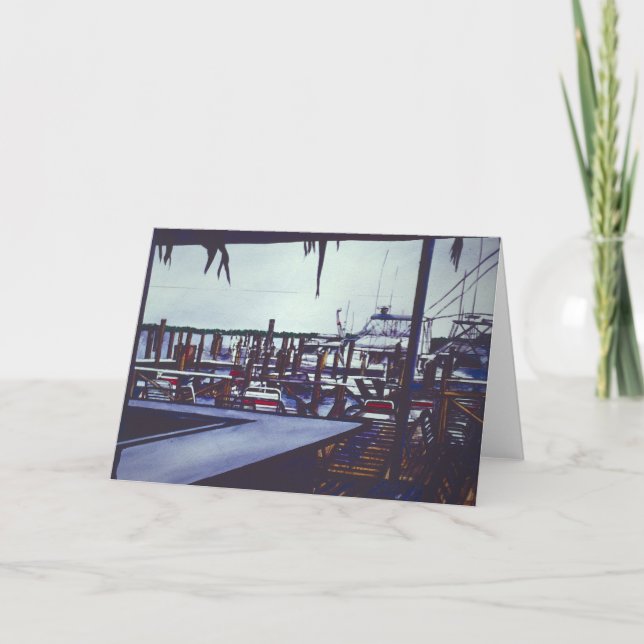 Valentine’s View, Harbor Island Greeting Card (Front)