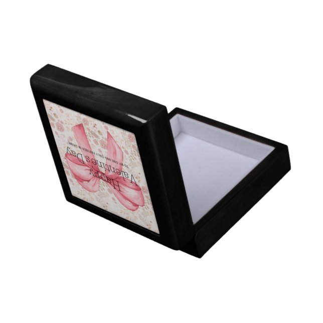  Valentine’s Wooden Jewelry Keepsake Box (Back Open)