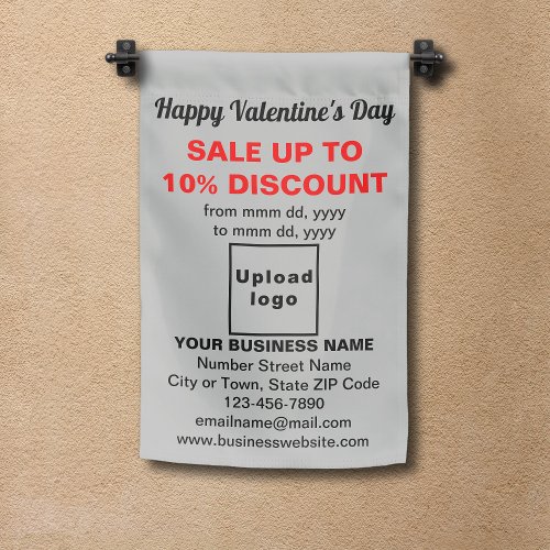 Valentine Sale on Single_Sided Print Gray Garden Flag