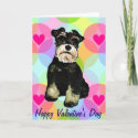 Valentine Schnauzer Dog Card